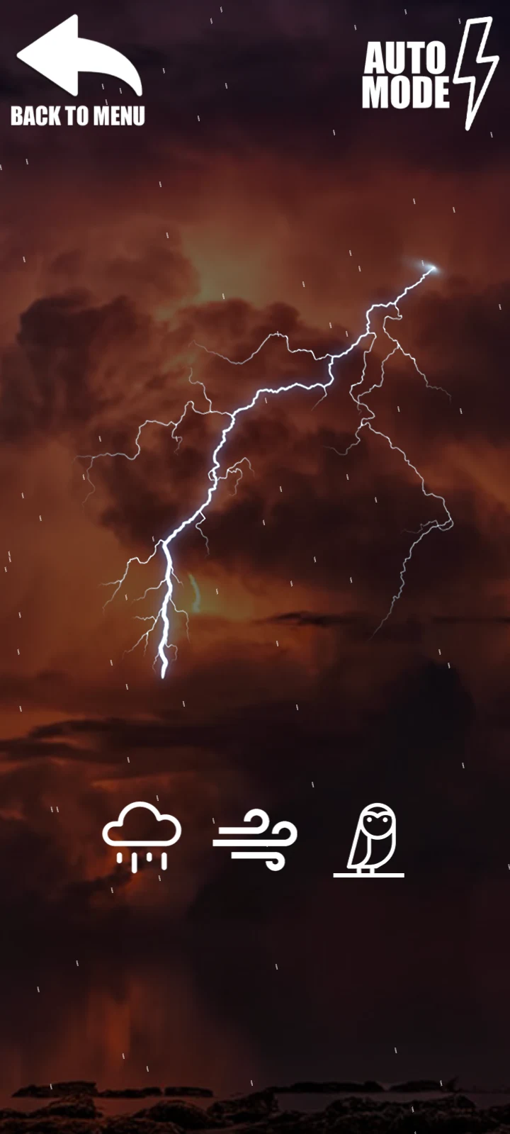 Lightning and Rain Simulator screenshot