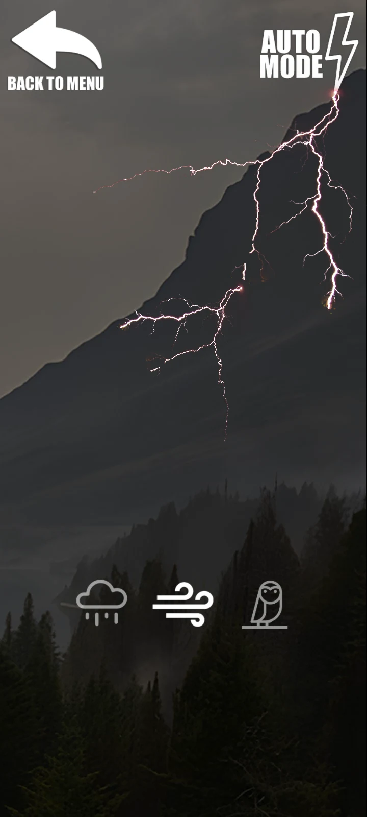 Lightning and Rain Simulator screenshot